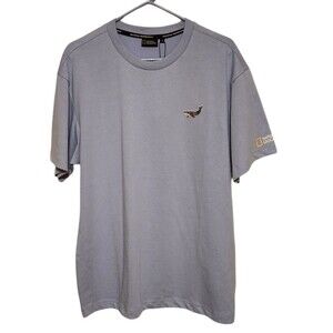 National Geographic Tshirt from Hong Kong Disneyland Blue w/ Whale Patch Size M